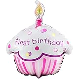 Girl's Lil' Cupcake 1st Birthday 18" Foil Balloon