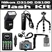 Flash Bundle Kit For Nikon D3100 D5100 Digital SLR Camera Includes DF-283 Dedicated TTL Bounce Flash Includes Flash Diffuser + Off Camera Shoe + Flash Bracket + 4AA High Capacity Rechargeable NIMH Batteries And AC/DC Rapid Charger + Gripster Tripod