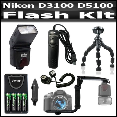 Flash Bundle Kit For Nikon D3100 D5100 Digital
