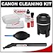 Canon Optical Lens and Digital SLR Camera Cleaning Kit with Brush, Microfiber Cloth, Fluid & Tissue + Blower + Lenspen Sensor Cleaning Kit for EOS 1D X, 1Ds 5D Mark II, III, IV, 70D, 6D, 7D, Rebel T3, T3i, T4i, T5i, SL1