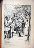 SCENE 1890 SONGS SHAKESPEARE WINTERS TALE OLD PRINT