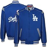 MLB L.A. Dodgers Royal Blue-White Reversible Team Varsity Full Zip Jacket (X-Large)