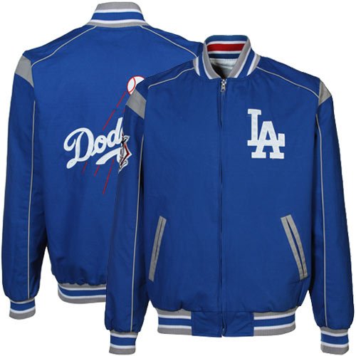 L.A. Dodgers Royal Blue-White Reversible Team Varsity Full Zip Jacket (X-Large)