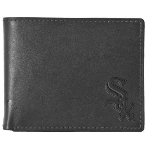 Pangea MLB Chicago White Sox Black Leather Wallet