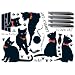 Easy Instant Home Decor Wall Sticker Decal - Kitty Committee
