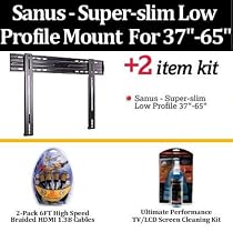 Sanus LL11-B1 Super-slim Low Profile Mount For Samsung LED TV'S Extends .55 Inches From Wall For Samsung UN46B6000 UN46B7000 UN46B8000 UN55B6000 UN55B7000 UN55B8000 + Free LCD Screen Cleaner