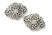 Vintage Style Shoe Clips Caroline Brushed Gold