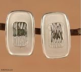 Earrings, 'Silver White'