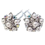 Snowflake Hairsticks, 1 Pair