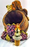 Beagle Hound Dog Puppy Figurine Wine Bottle Holder Set