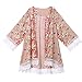 Froomer Women Vintage Floral Boho Shawl Kimono Cardigan Loose Chiffon Blouse