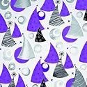 Geschenkpapier 50x70cm Offset Weihnachten Excalibur lila silber Liefermenge = 25