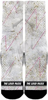 The Loud Packs Mens Graphic Custom KD Socks Aunt Pearl Large Multicoloured