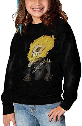 FUTUS Ghost Rider 2007 Superhero Film Hoodies For Girls Kids Sweatshirt 4 Toddler