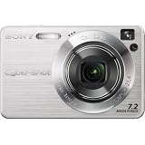 Buy Sony Cybershot DSCW120 7.2MP Digital Camera with 4x Optical Zoom with Super Steady Shot (Silver) by Sony