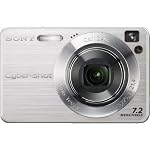 Sony Cybershot DSCW120 7.2MP Digital Camera with 4x Optical Zoom with Super Steady Shot (Silver)