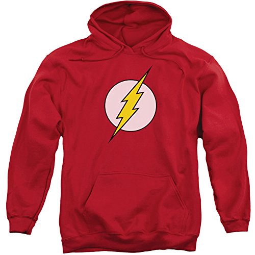 DC Comics Flash Logo Mens Pullover Hoodie