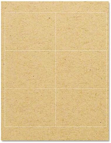 ReBinder Resleeve Laser CD/DVD Labels, Matte Brown, 150/Pack (LB4X3B6CS25)