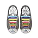 Homeout 1 Set(16pcs) No Tie Silicon Shoelaces - Colorful (Rainbow, 16pcs/Adults)
