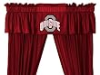 NCAA Ohio State University Buckeyes - 5pc Jersey Drapes Curtains and Valance Set