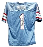 Warren Moon Autographed Custom Jersey with 'HOF 06'' Inscription