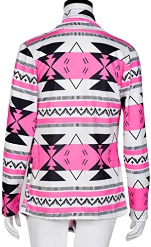 TOPITEMS Women Floral Printed Irregular Shawl Kimono Cardigan Tops Cover Up Blouse (XL, Hot Pink)