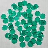 Bingo Plastic Non-magnetic Chips - Green - 600 Chips