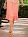 Ruffle-Bottom Tencel® Blend Skirt