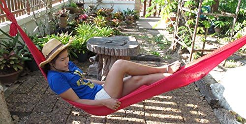 Size long 106 Inches Portable Nylon Hang Mesh Net Outdoor Travel Camp Hammock Garden Sleeping Bed
