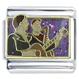 Buy Playing Music Musical Italian Charms Bracelet Link by Pugster