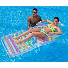 Schwimmsessel Wasserliege Sonnenliege Lounge Luftmatratze Luftsessel
