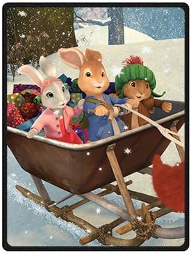 Hot Kitchen Custom Peter Rabbit Anti Pilling Supersoft Fleece Throw Blanket 58" x 80"