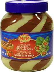 "SPREAD DUO" (Chocolate) "GERMANY", Packaged in Plastic Jar, 750g. "S&F"