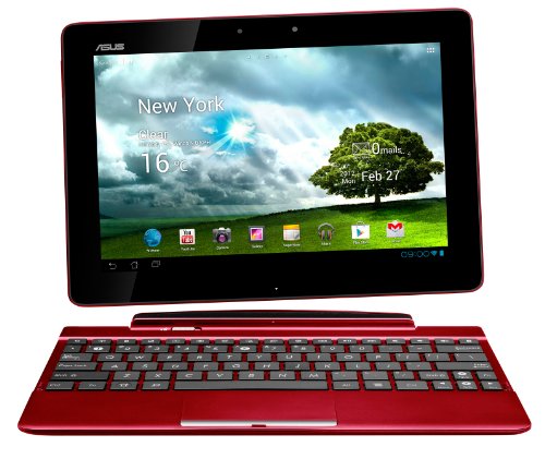 Asus Transformer Pad TF300T 25,7 cm (10,1 Zoll) Tablet-PC (NVIDIA Tegra 3, 1,3GHz, 1GB RAM, 32GB eMMC, Android 4.0) inkl. KeyDock rot