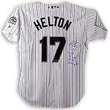 Todd Helton Colorado Rockies Framed Autographed White Home Jersey with Inscription
