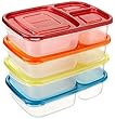 AmazonBasics Bento Lunch Box - Set of 4