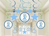 1st Birthday Boy Mega Value Pack Swirl Decorations