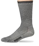 Wigwam Men's Merino Wool Comfort Hiker Crew Length Sock, Charcoal, Large