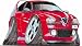 Alfa Romeo 156 Sticker Decal Koolart 1421 66mmx55mm