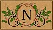 Monogram Holiday Coir Mat - N