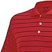 adidas Golf Men's Puremotion 2 Color Stripe Jersey Polo, University Red/Black, X-Large