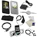 GTMax USB Data Cable + Rapid Car Charger + Home Travel Charger + White Retractable Stereo Audio Cable M/M + Black Armband + White Portable Folding Stereo Speaker + Silicone Soft Cover Case (Black + Clear) + Black Soft Gel Headset + Universal Screen Protector for Sony Walkman NWZ A726 / A728 / A729 / A828 / A829