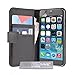 Yousave Accessories iPhone 6S Case Black PU Leather Wallet Cover