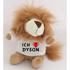 Pl�sch L�we Schl�sselhalter mit einem T-shirt mit Aufschrift mit Ich liebe Dyson