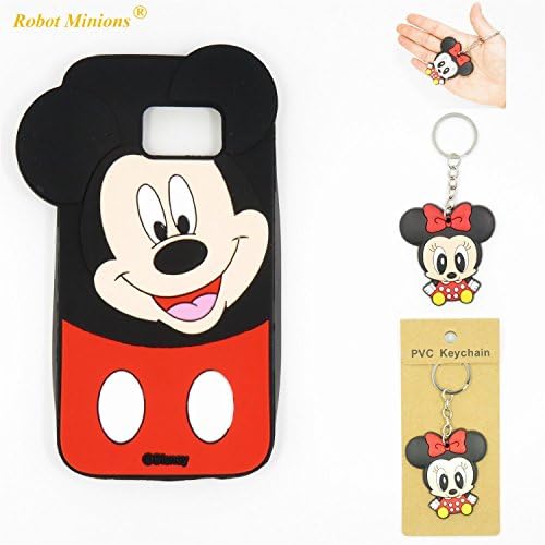 S7 Case,Galaxy S7 Case,Galaxy S7 Soft Silicon Gel Rubber Case,Robot Minions Classic 3D Cute Cartoon Figure [Tilt Mickey] Soft Silicon Gel Rubber Case Cover Skin for Samsung Galaxy S7 (2016)