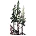 Next Innovations WA3DPINETREES Pine Trees Refraxions 3D Wall Art