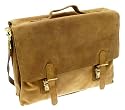 Genuine Leather Brown Hunter Briefcase Laptop Messenger Bag by Neptune Giftware