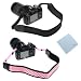 GTMax 2 Pack Pink/Black Anti-Slip Soft Neoprene Camera Shoulder Neck Strap Belt for Nikon P520, P510, L820, L810; GE Power Pro X500 X550; or any other Canon Sony Fuji Olympus Pentax Panasonic Kodak SLR Cameras *with Cleaning Cloth*
