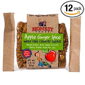 Earnest Eats, Apple Ginger, Baked Whole Food Bar 1.9-Ounce Packages (Pack of 12)