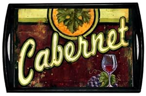 Wine About It Ceramic Tile Large Tray